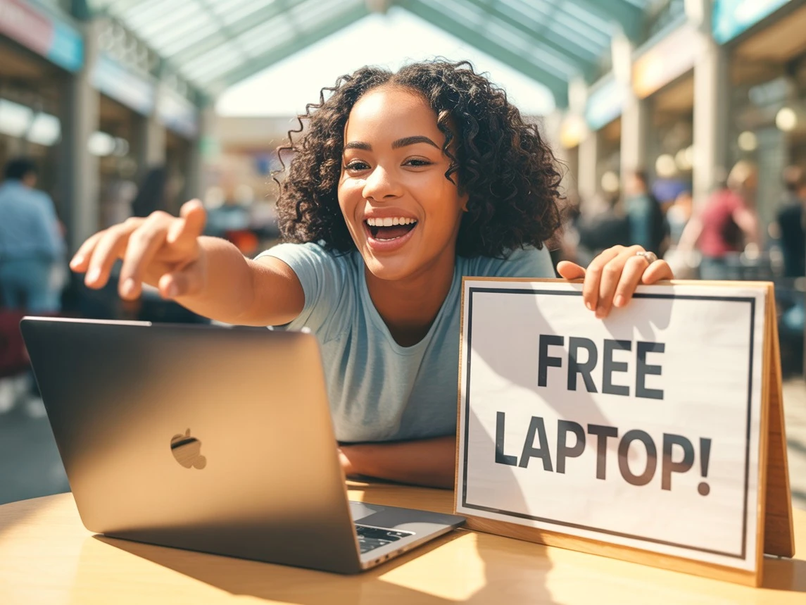 free laptop
